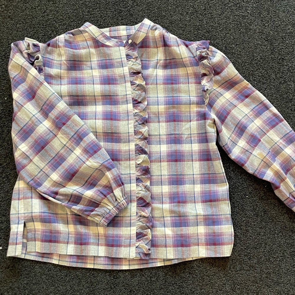 Something Navy Button Down Shirt - image 1